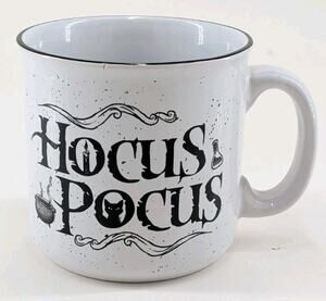 Disney Hocus Pocus Speckled Ceramic Camper Mug 20oz Halloween Coffee Cup